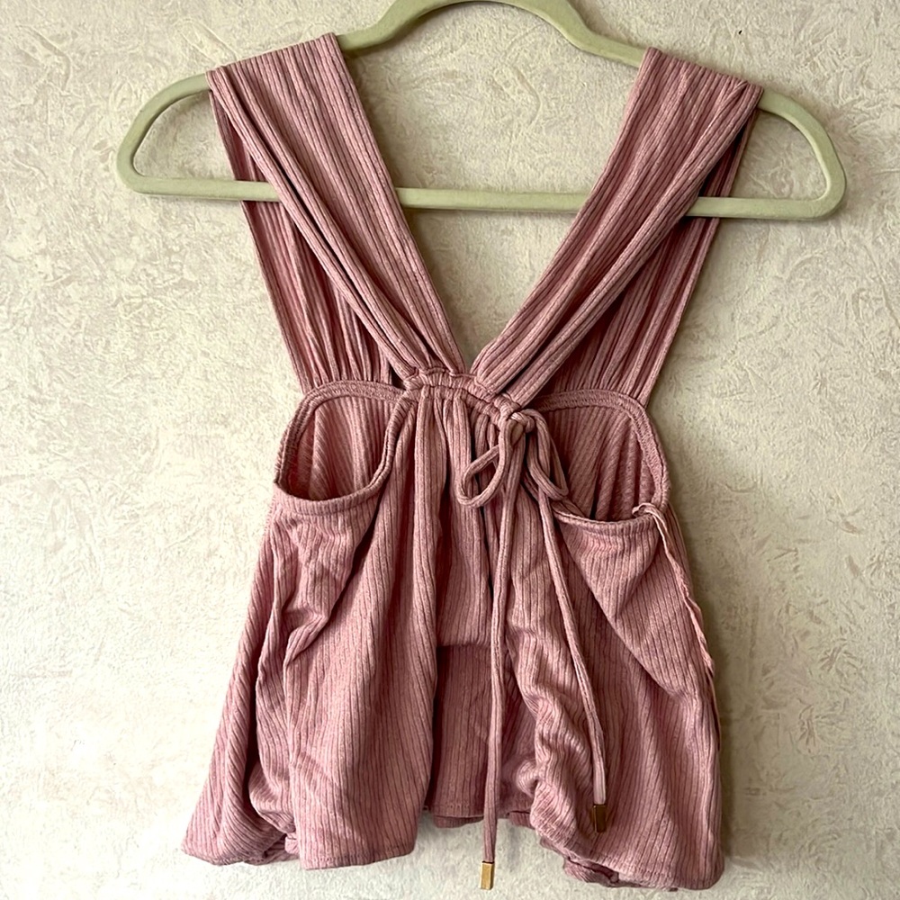 Free People flowy pink top